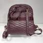DKNY Red Quilted Leather Backpack image number 2