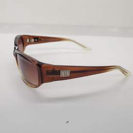 Armani Exchange Brown Ombre Narrow Rectangular Frame Sunglasses AX031/S alternative image