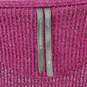 Anthropologie Ribbed Lace Sleeve Magenta Sweater Size XS image number 3