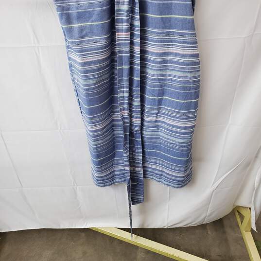 Women's Blue Striped Marine Layer Cotton Dress Size M image number 5