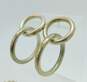 Artisan 925 Ball Bead Necklace & Interlocking Hoop Earrings 42.5g image number 2