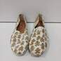 TOMS Natural Canvas Sugar Frosted Ginger People Cookies Flats Size 10M image number 1