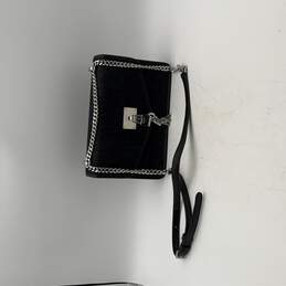 NWT DKNY Womens Black Jean Semi Chain Adjustable Strap Crossbody Bag Purse
