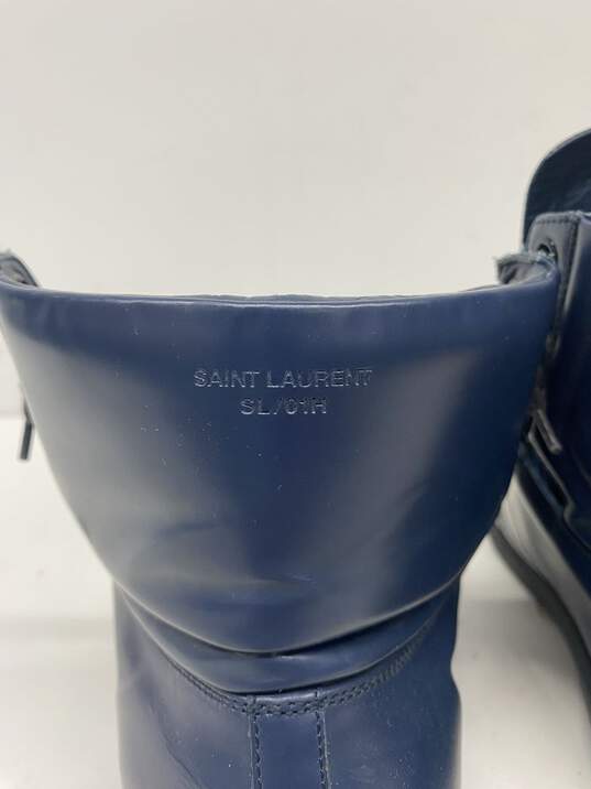 Saint Laurent Blue Sneaker Casual Shoe Men 9 image number 5