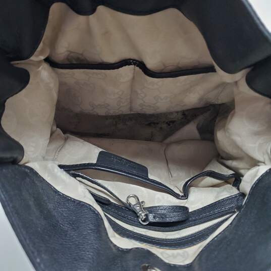 Michael Kors Hamilton Black Leather Shoulder Satchel Bag image number 2