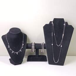 Silver and Black Hues Costume Jewelry Collection
