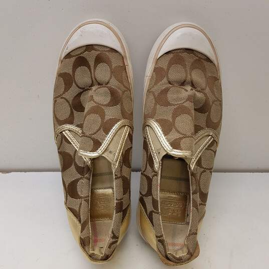 Coach Beale Casual Slip On Sneakers Brown Size 6 image number 5