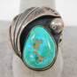 Southwestern Artisan 925 Sterling Silver Turquoise Ring 7.9g image number 2