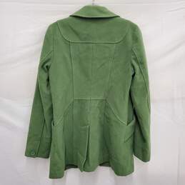 VTG WM's Green Polyester Wool Blend Olive Green Jacket Size M alternative image
