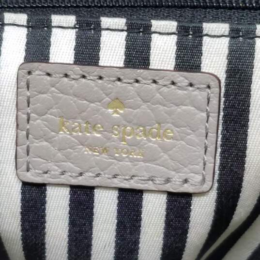 Kate Spade Southport Avenue Gray Pebble Leather Top Handle Satchel image number 5