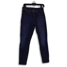 Womens Blue Medium Wash 5-Pocket Design Skinny Leg Jeans Size 6/28 Reg