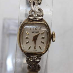 Vintage Nicolet 17 Jewel Diamond Accent Watch-11.0g alternative image