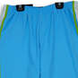 Womens Blue Elastic Waist Straight Leg Stretch Pull-On Capri Pants Size L image number 3