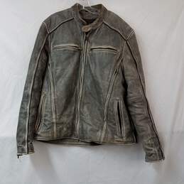 Fulmer Men's Leather Motorcycle Jacket Size 46
