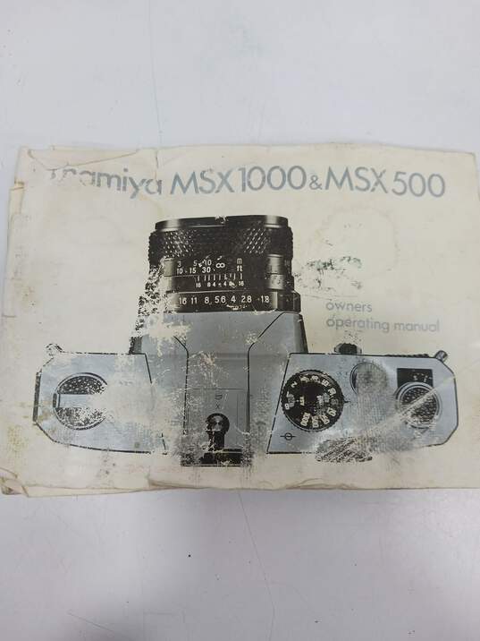 Mamiya MSX 500 35mm w/Lens and Manuel image number 3