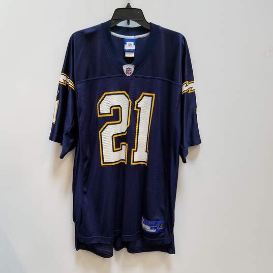 Reebok Mens Blue LA Chargers LaDainian Tomlinson#21 NFL Jersey Size Large image number 1