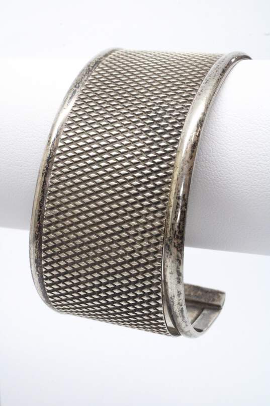 Taxco Sterling Silver Cuff Bracelet - 41.40g image number 1