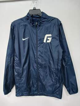 Nike Silver Embroidered G Accent Basic Athletic Jacket Size Small