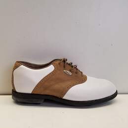 Nike Airliner White Brown Saddle Golf Shoes Cleats Men US 8