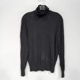 Neiman Marcus Men's Gray Turtleneck Sweater Size L alternative image