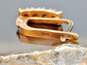 14K Yellow Gold 1.12 CTTW Round Diamond Lever Back Earrings 2.4g image number 5