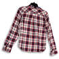 Womens Multicolor Plaid Long Sleeve Collared Pocket Button-Up Shirt Sz S/P image number 2