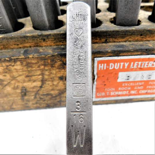 3/16 Geo. T. Schmidt-USA Steel Letters & Symbol Stamp Set - Missing Letters image number 4