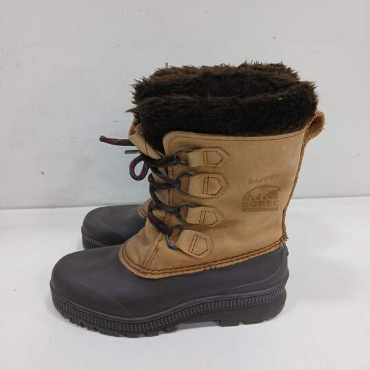 Sorel Badger Women's Insulated Shearling Lined Waterproof Snow Boots Size 7 image number 2