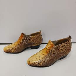 Giorgio Bruitini Genuine Snakeskin Shoes Size 7.5M alternative image