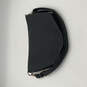 Womens Black Leather Classic Single Adjustable Strap Zipper Shoulder Bag image number 3