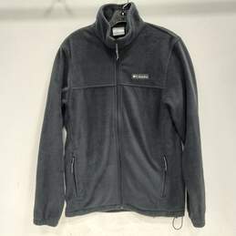 Columbia Men's Dark Gray Full Zip Mock Neck Jacket Size S