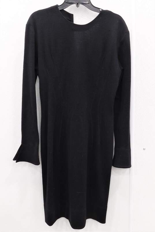 Vintage Mondrian Black Long Sleeved Dress image number 1