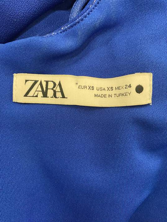ZARA Blue Formal Dress - Size X Small image number 5