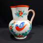 Hand Painted Czech Ceramic Pitcher image number 1