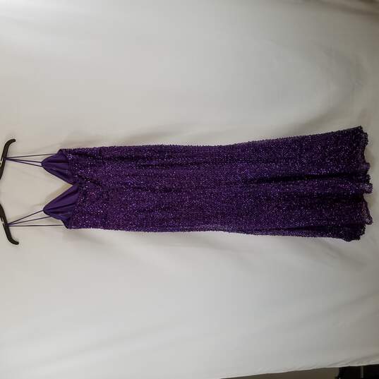 Buy the Fashion Nova Women Purple Sequin Gown M NWT | GoodwillFinds
