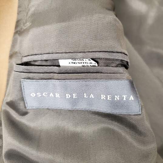 Oscar De La Renta MN's Wool Rayon & Cashmere Blend Tan Blazer Size 44 Long image number 3