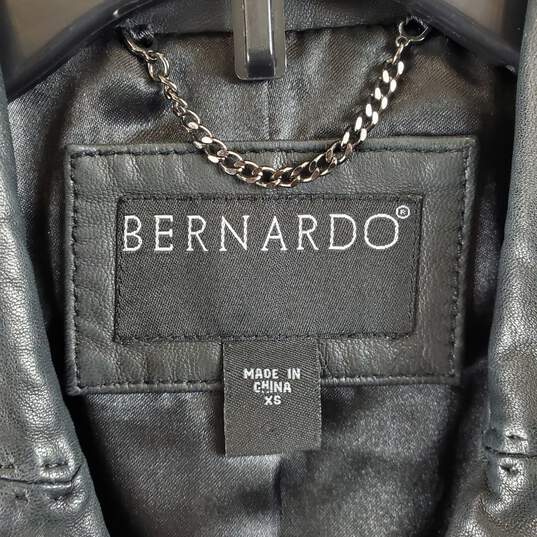 Bernardo Women Black Leather Jacket XS image number 3