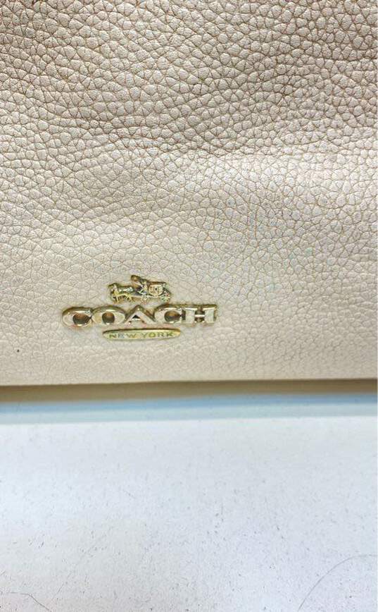 Coach Beige Leather Turnlock Edie Shoulder Bag J1748-36855 image number 3