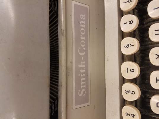 Vintage Smith-Corona Secretarial Manual Typewriter Gray Metal image number 5