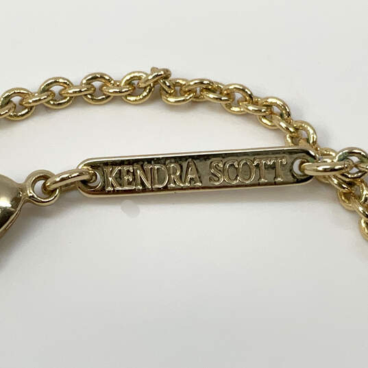 Designer Kendra Scott White Kellie Long Chain Station Necklace w/ Dust Bag image number 3