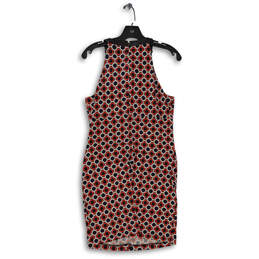 Michael Kors Women's Multicolor Geometric Sleeveless Round Belt Neck Dress Size M alternative image