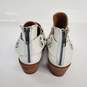 Frye White Leather Studded Boots Women's Size 6M image number 4