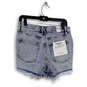 NWT Womens Blue Denim Medium Wash Bombshell Cut-Off Shorts Size 8/29 image number 2
