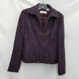Dana Buchman Purple zipper Jacket