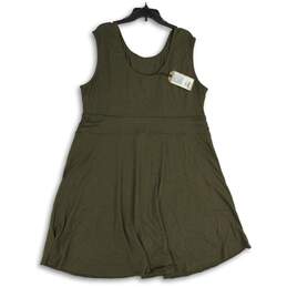 NWT Prana Womens Green Scoop Neck Sleeveless Pullover A-Line Dress Size 3X alternative image