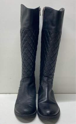 Vince Camuto Faya Quilted Leather Riding Boots Black 8 alternative image