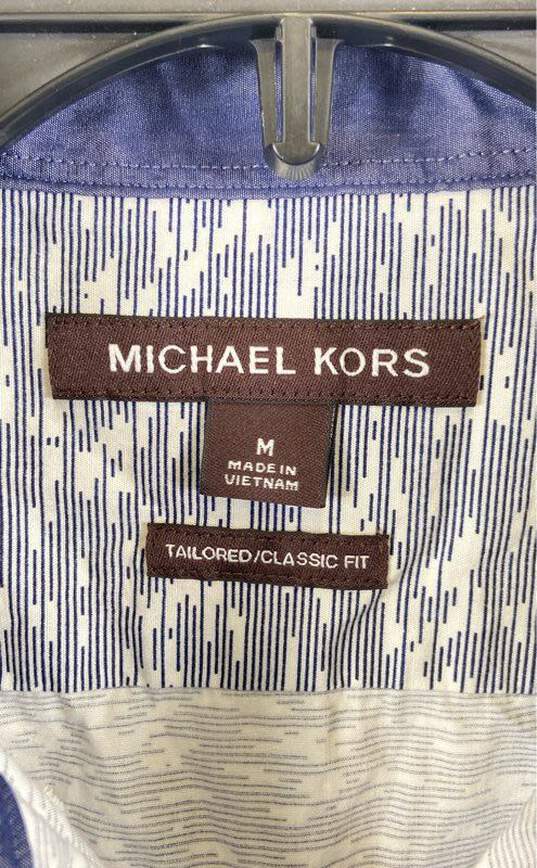 Michael Kors Men Gray Button Up Shirt M image number 3
