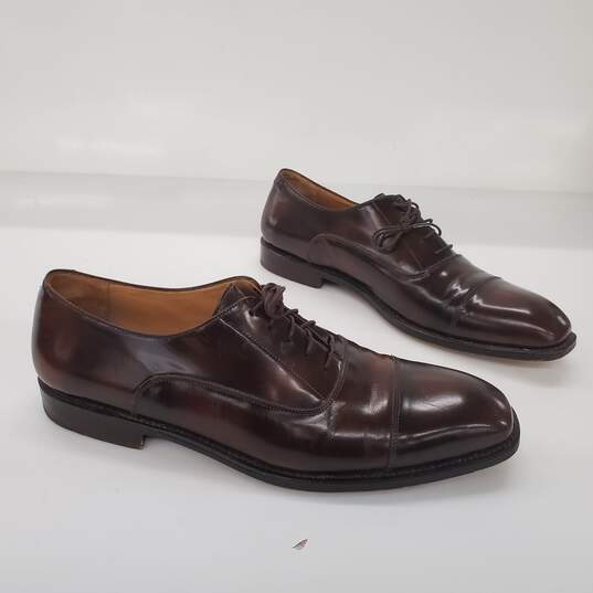 Custom Men's Brown Leather Oxford Dress Shoes by LSC Size 13 image number 3
