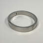 Designer J. Crew Silver-Tone Nickel-Free Classic Hinged Bangle Bracelet image number 2