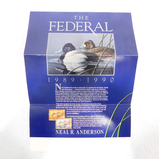 1990 Neal Anderson Federal Duck Stamp Print Framed 3888/20,000 image number 7